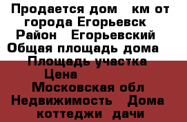 Продается дом 2 км от города Егорьевск › Район ­ Егорьевский › Общая площадь дома ­ 70 › Площадь участка ­ 14 › Цена ­ 3 500 000 - Московская обл. Недвижимость » Дома, коттеджи, дачи продажа   . Московская обл.